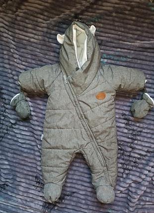 Теплий дитячий комбінезон зима-осінь