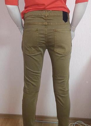 Шикарные коричневые джинсы zara kids collection made in egypt с биркой 13/14 лет