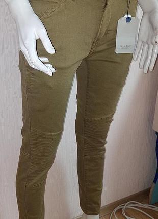 Шикарные коричневые джинсы zara kids collection made in egypt с биркой 13/14 лет