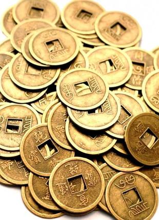 Монета штучно бронзовый цвет 100 монет