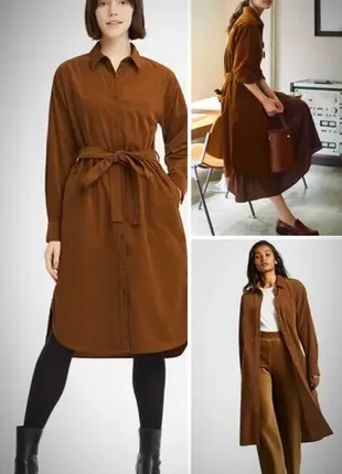 Сукня-сорочка  вельветова uniqlo