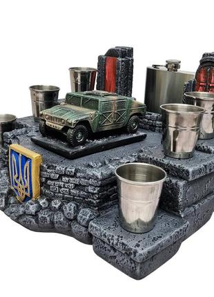 Штоф m966 hummer №2  декоративна підставка, тематичний міні бар