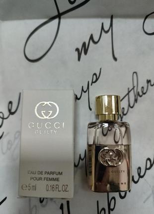 Парфюмированная вода для женщин gucci guilty intense 5 мл
