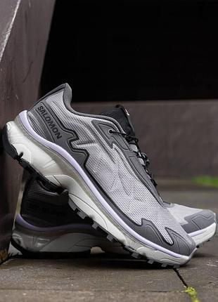Мужские кроссовки salomon xt-slate серые повседневные кроссы для бега спортивная мужская обувь саломон