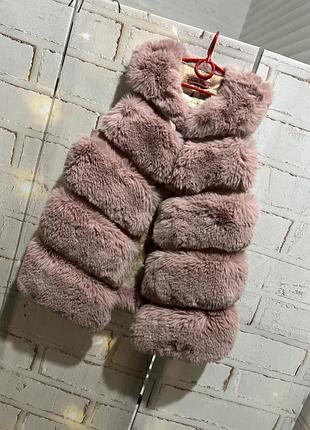 Меховая жилетка на 8 лет