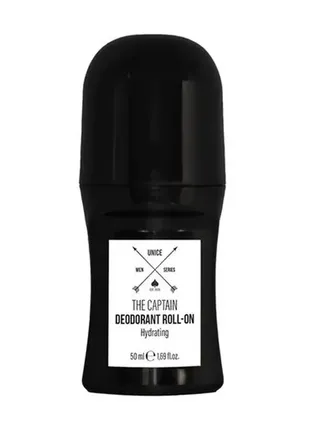 Шариковый дезодорант-антиперспирант unice the captain deodorant roll-on мужской 50 мл