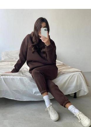 Теплый костюм трёхнитка на флисе р. s,m,l,xl
