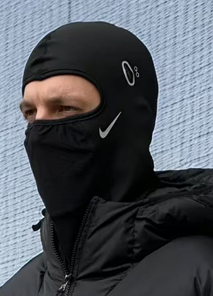 Балаклава nike чорна на флісе