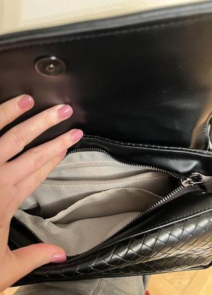 Сумка чорна з екошкіри 8