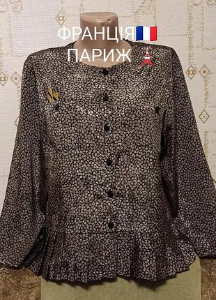 Франция париж люксовый бренд блузка с золотым блеском ✨