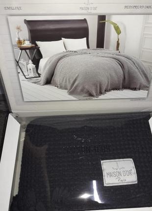 Покрывало maison d'or emeline antrasit хлопок 240*260
