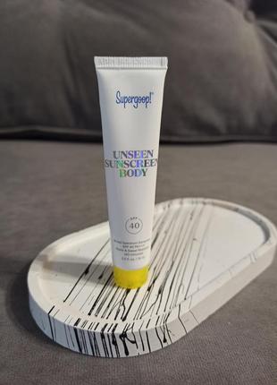 Невидимий сонцезахисний крем для тіла supergoop! unseen body spf 40, 15 мл