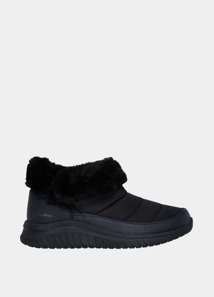 Оригінальні жіночі черевики skechers / черевики чорного кольору