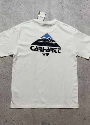 Нова футболка carhartt wip / біг лого на спині