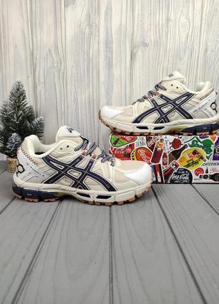 Кроссовки зимние asics control gel-kahana 8 thermo beige navy gum