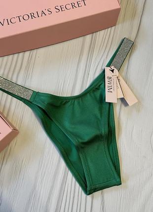 Плавки бразильяна victoria’s secret с камінням swarovski