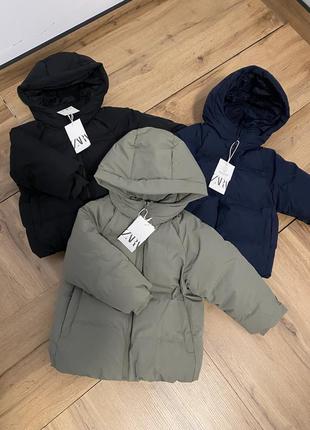 Зимние куртки zara / детская куртка zara