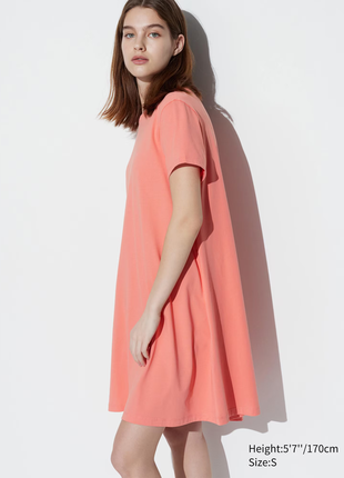 Бавовняна міні сукня футболка airism uniqlo
