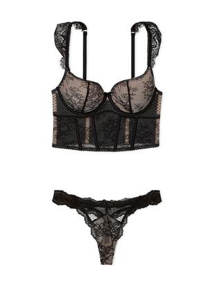 Шикарный кружевной комплект белья victoria's secret