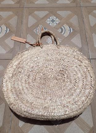 Сумка плетеная ручная работа пальма french baskets нокко