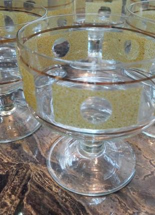 Фужеры 6 штук времён ссср винтаж, раритет