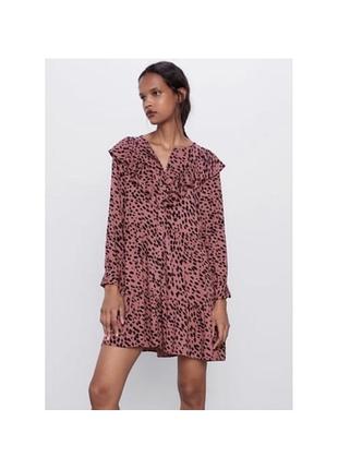 Актуальне плаття міні, сукня з рюшою , стильне, модне, трендове