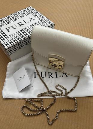 Сумка furla metropolis  кожанная