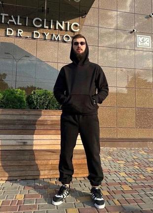 Мужской теплый спортивный костюм на флисе утепленный зимний зима
