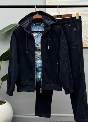 Armani теплый спортивный костюм