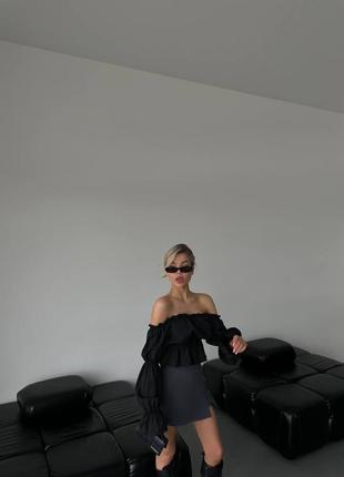 Легкий та витончений топ з довгим рукавом2 фото