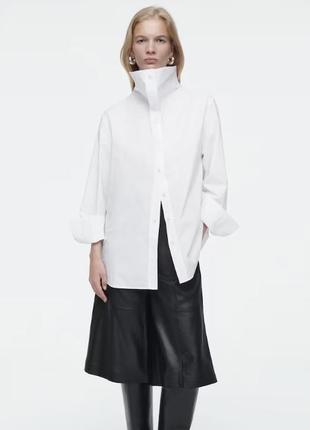 Cos стильна цікава сорочка блуза блузка оверсайз бренд cos arket, 38 оригінал