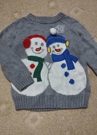 Новогодний свитер 1,5-2 года 2-3 года