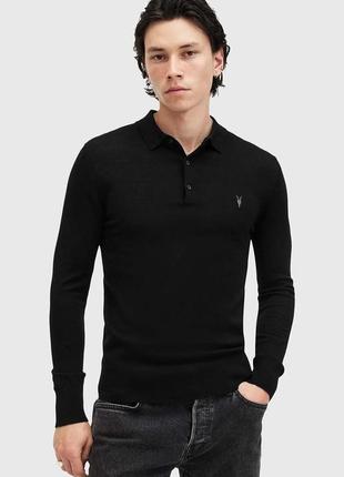 Allsaints, 100% мериносовая шерсть оригинал свитер поло
