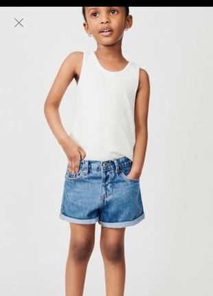 Шорты джинсовые на девочку zara
