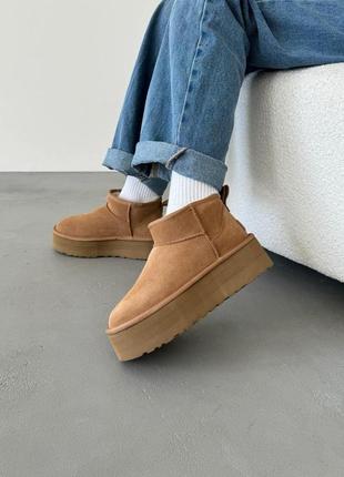 Жіночі угги ультра міні ugg ultra mini platform, женские угги на платформе, угги на платформі