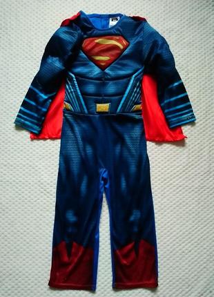 Карнавальний костюм супермен superman з накидкою 3-4 рочки