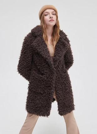 Розпродаж шубка тедді шубка тедди женская шоколад cropp house reserved mango zara