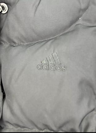 Adidas адидас пуховик дутый с принтом7 фото