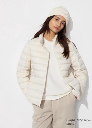 Курточка uniqlo ultra light down jacket off white l (469869)