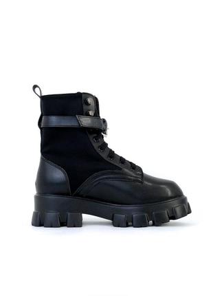Зимние сапоги в стиле prada