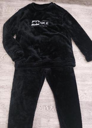 Чоловіча тепла піжама/домашній теплий костюм.