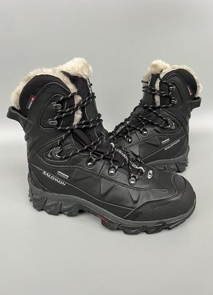 Зимові оригінальні черевики  ботинки salomon nytro gore-tex 38р.24см.