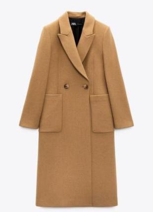 Пальто зара, zara . вовна. оригінал