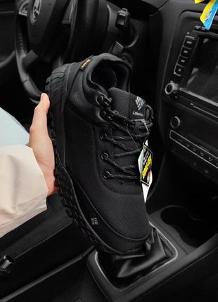 Термо кросівки columbia waterpoof чорні (gore-tex)