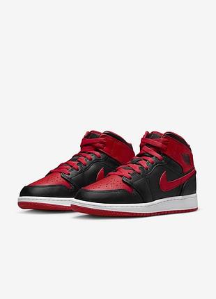 Air jordan 1 retro gs  женские кожаные кроссовки/кеды высокие