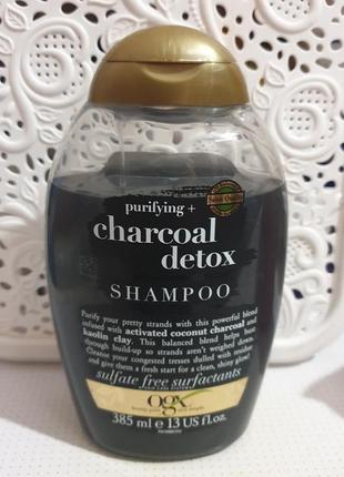 Ogx charcoal detox shampoo очищающий детокс шампунь