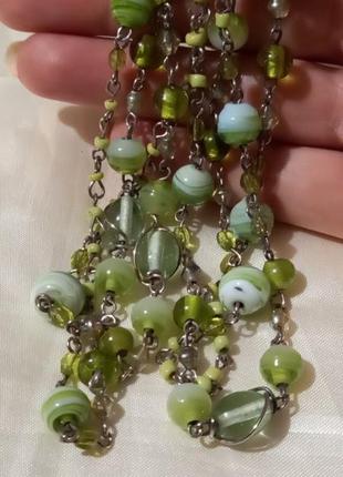 Художнє скло,вінтаж,намисто