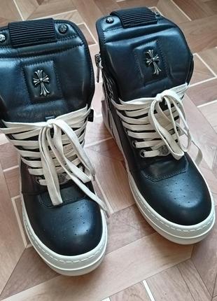 Rick owens geobasket x chrome hearts