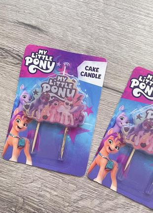 Свічка для торту в стилі my little pony