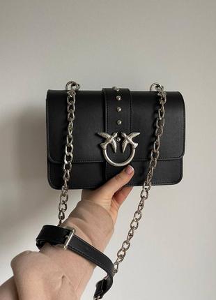 Сумка женская pinko квадрат - черная 3207